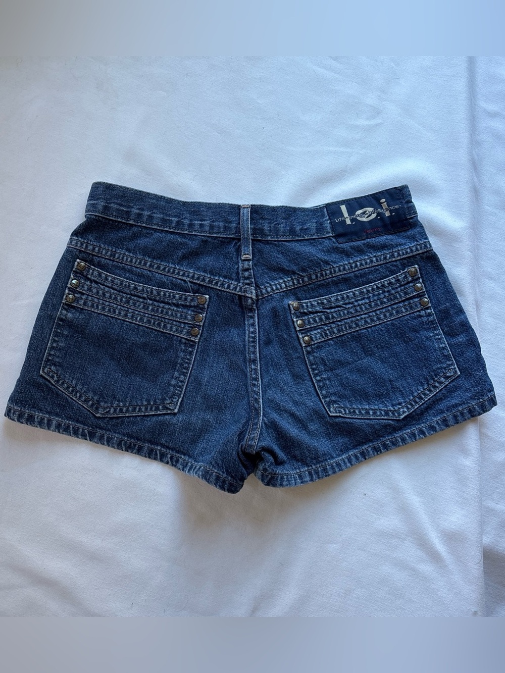 LEI Dark Indigo Denim Jean Shorts